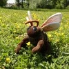 Dėlionė Rappa Plush honey bee 18 cm ECO-FRIENDLY