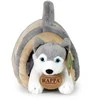 Rappa Plush Husky with crate 13 cm ECO-FRIENDLY
