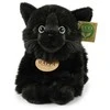 Rappa Plush juodas cat 22 cm ECO-FRIENDLY