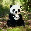 Rappa Eco-Friendly Pliušinis žaislas - panda su jaunikliu, 27 cm