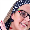 Rappa Retro cherries set with glasses 4 pcs for adults