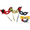 Rappa the eye mask with feathers 3 colours