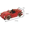 Rappa Woodcraft 3D dėlionė Raudonas kabrioletas