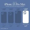 Rifle Paper Šautuvų popierius skaidrus „MagSafe“ – „iPhone 15 Pro Max“ dėklas (Mėlynas sodo vakarėlis)