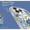 Rifle Paper Šautuvų popierius skaidrus „MagSafe“ – „iPhone 15 Pro Max“ dėklas (Mėlynas sodo vakarėlis)