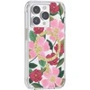 Rifle Paper Šautuvų popierius Skaidrus MagSafe – aukso spalvos dėklas skirtas iPhone 14 Pro (Rose Garden)