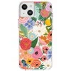 Rifle Paper Šautuvų popierius Skaidrus MagSafe – dėklas, skirtas iPhone 14 Plus (Garden Party Blush)