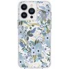 Rifle Paper Šautuvų popierius skaidrus MagSafe – dėklas, skirtas iPhone 14 Pro Max (Garden Party Mėlyna)