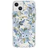 Rifle Paper Šautuvų popierius skaidrus MagSafe – dėklas, skirtas iPhone 14 Plus (Garden Party Mėlyna)