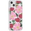 Rifle Paper Skaidrus šautuvų popierius – aukso spalvos dėklas skirtas iPhone 14 Plus (Rose Garden)