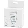 Silikoninis sulankstomas puodelis 350 ml 2-in-1 New Baby - pilkas