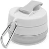 Silikoninis sulankstomas puodelis 350 ml 2-in-1 New Baby - pilkas