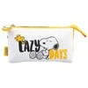 Snoopy - 3-compartment pencil case from the Lazy Days collection