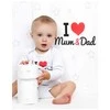 Spausdintas kūnas New Baby I Love Mam and Dad, 50, 50 dydis