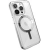 Speck Gemshell Grip + MagSafe – dėklas, skirtas iPhone 15 Pro (skaidrus / chromo apdaila)