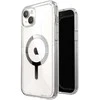 Speck Gemshell Grip + MagSafe – dėklas, skirtas iPhone 15 Plus / iPhone 14 Plus (skaidrus / chromo apdaila)
