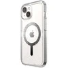 Speck Gemshell Grip + MagSafe – dėklas, skirtas iPhone 16e / iPhone 15 / iPhone 14 / iPhone 13 (Clear / Chrome Finish)