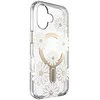 Speck Presidio Lux ClickLock &amp; MagSafe – dėklas, skirtas iPhone 16 (Sunshine Daisies / skaidrus / auksinis)