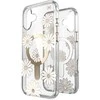 Speck Presidio Lux ClickLock &amp; MagSafe – dėklas, skirtas iPhone 16 Plus (Sunshine Daisies / skaidrus / auksinis)