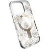 Speck Presidio Lux ClickLock &amp; MagSafe – dėklas, skirtas „iPhone 16 Pro“ („Sunshine Daisies“ / skaidrus / auksinis)