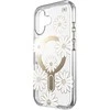 Speck Presidio Lux ClickLock &amp; MagSafe – dėklas, skirtas iPhone 16 (Sunshine Daisies / skaidrus / auksinis)