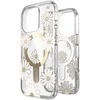 Speck Presidio Lux ClickLock &amp; MagSafe – dėklas, skirtas „iPhone 16 Pro“ („Sunshine Daisies“ / skaidrus / auksinis)