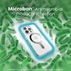 Speck Presidio Perfect-Clear ClickLock &amp; Magsafe – dėklas, skirtas iPhone 15 Pro (skaidrus / chromo apdaila / ramus sidabras)