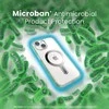 Speck Presidio Perfect-Clear ClickLock &amp; Magsafe – „iPhone 15“ / „iPhone 14“ / „iPhone 13“ dėklas (skaidrus / chromo apdaila / ramus sidabras)