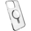 Speck Presidio Perfect-Clear ClickLock &amp; MagSafe – dėklas, skirtas iPhone 16 Pro Max (skaidrus / chromo apdaila / ramus sidabras)