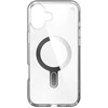 Speck Presidio Perfect-Clear ClickLock &amp; MagSafe – dėklas, skirtas iPhone 16 Plus (skaidrus / chromo apdaila / ramus sidabras)