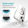Dėklas Speck Presidio Perfect-Clear ClickLock &amp; Magsafe do iPhone 15 Plus / iPhone 14 Plus (Clear / Chrome Finish / Serene Sidabrinis)