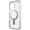 Speck Presidio Perfect-Clear ClickLock &amp; MagSafe – dėklas, skirtas iPhone 16 Pro (skaidrus / chromo apdaila / ramus sidabras)
