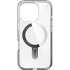 Speck Presidio Perfect-Clear ClickLock &amp; MagSafe – dėklas, skirtas iPhone 16 Pro (skaidrus / chromo apdaila / ramus sidabras)