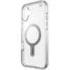 Speck Presidio Perfect-Clear ClickLock &amp; MagSafe – dėklas, skirtas iPhone 16 Plus (skaidrus / chromo apdaila / ramus sidabras)