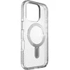 Speck Presidio Perfect-Clear Grip ClickLock &amp; MagSafe – dėklas, skirtas iPhone 16 Pro (skaidrus / chromo apdaila / ramus sidabras)