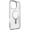 Speck Presidio Perfect-Clear Grip ClickLock &amp; MagSafe – dėklas, skirtas iPhone 16 Pro Max (skaidrus / chromo apdaila / ramus sidabras)