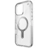 Speck Presidio Perfect-Clear Grip ClickLock &amp; MagSafe – dėklas, skirtas iPhone 16 Pro Max (skaidrus / chromo apdaila / ramus sidabras)