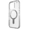 Speck Presidio Perfect-Clear Grip ClickLock &amp; MagSafe – dėklas, skirtas iPhone 16 Pro (skaidrus / chromo apdaila / ramus sidabras)