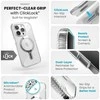 Speck Presidio Perfect-Clear Grip ClickLock &amp; Magsafe – dėklas, skirtas iPhone 15 Pro (skaidrus / chromo apdaila / ramus sidabras)