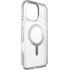 Speck Presidio Perfect-Clear Grip MagSafe – dėklas, skirtas iPhone 16 Pro Max (skaidrus / chromo apdaila / ramus sidabras)