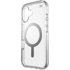 Speck Presidio Perfect-Clear MagSafe – dėklas, skirtas iPhone 16 (skaidrus / chromo apdaila / ramus sidabras)