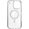 Speck Presidio Perfect-Clear MagSafe – dėklas, skirtas iPhone 16 Pro Max (skaidrus / chromo apdaila / ramus sidabras)