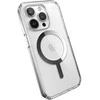 Speck Presidio Perfect-Clear MagSafe - Dėklas iPhone 15 Pro Max (Clear / Chrome Finish / Serene Sidabrinis)