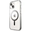 Speck Presidio Perfect-Clear MagSafe – dėklas, skirtas „iPhone 15“ / „iPhone 14“ / „iPhone 13“ (skaidrus / chromo apdaila / ramus sidabras)