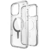 Speck Presidio Perfect-Clear MagSafe – dėklas, skirtas iPhone 16 Pro Max (skaidrus / chromo apdaila / ramus sidabras)