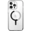 Speck Presidio Perfect-Clear MagSafe – dėklas, skirtas iPhone 15 Pro Max (skaidrus / chromo apdaila / ramus sidabras)