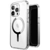 Speck Presidio Perfect-Clear MagSafe - Dėklas iPhone 15 Pro Max (Clear / Chrome Finish / Serene Sidabrinis)