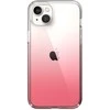 Speck Presidio Perfect-Clear + Ombre – iPhone 15 Plus / 14 Plus dėklas su MICROBAN (Clear / Vintage Rose Fade)