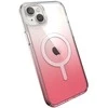 Speck Presidio Perfect-Clear + Ombre + MagSafe – iPhone 15 Plus / 14 Plus dėklas su MICROBAN danga (Clear / Vintage Rose Fade)