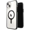 Speck Presidio Perfect-Clear su smūgio geometrija + MagSafe – iPhone 15 Plus / 14 Plus dėklas su MICROBAN danga (skaidrus / juodas)